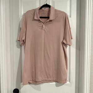 Abercrombie & Fitch Polo Shirt Mens Pink Air Knit Polo Size XL